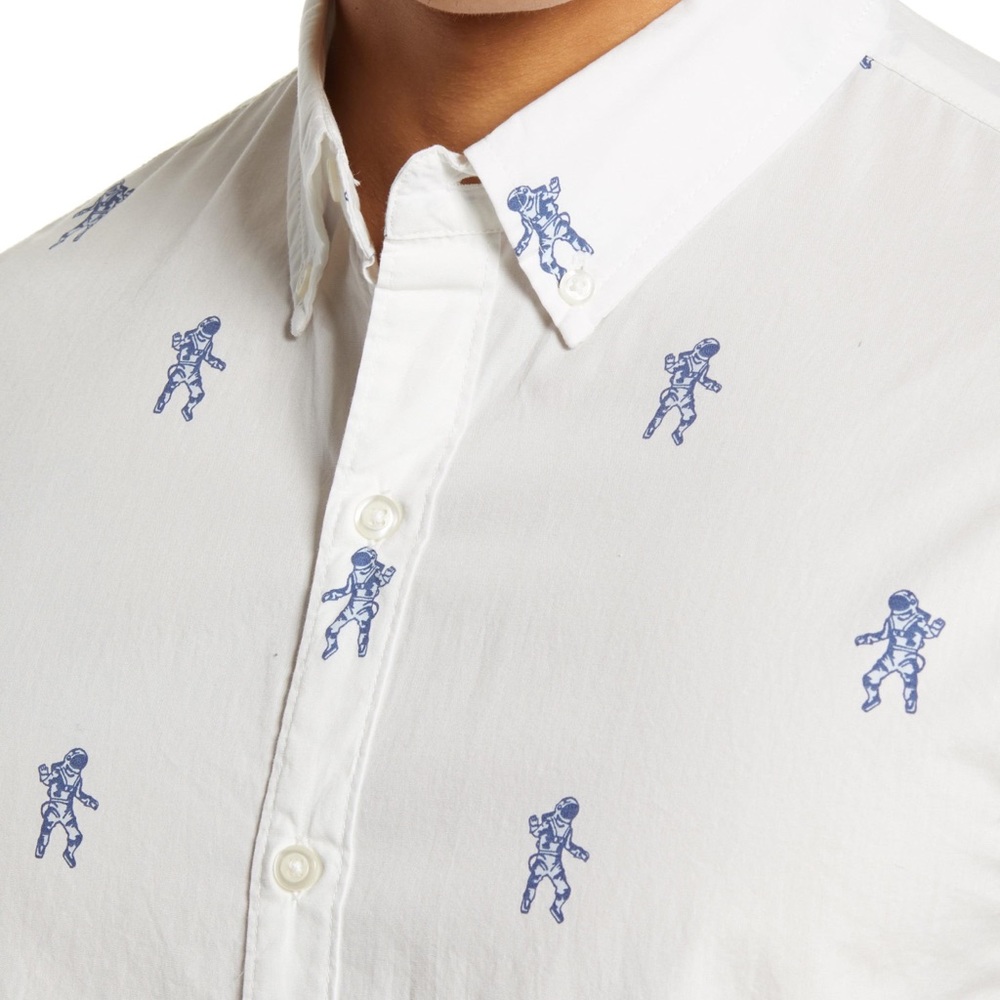 Bonobos astronaut small slim fit long sleeve shirt
